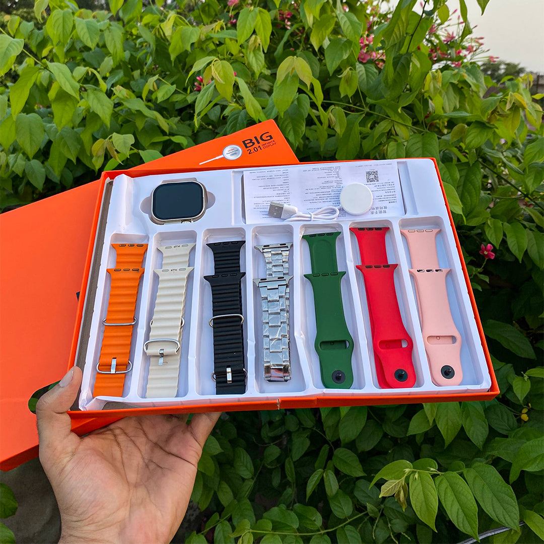 7 in 1 Ultra Watch | Free Earbuds