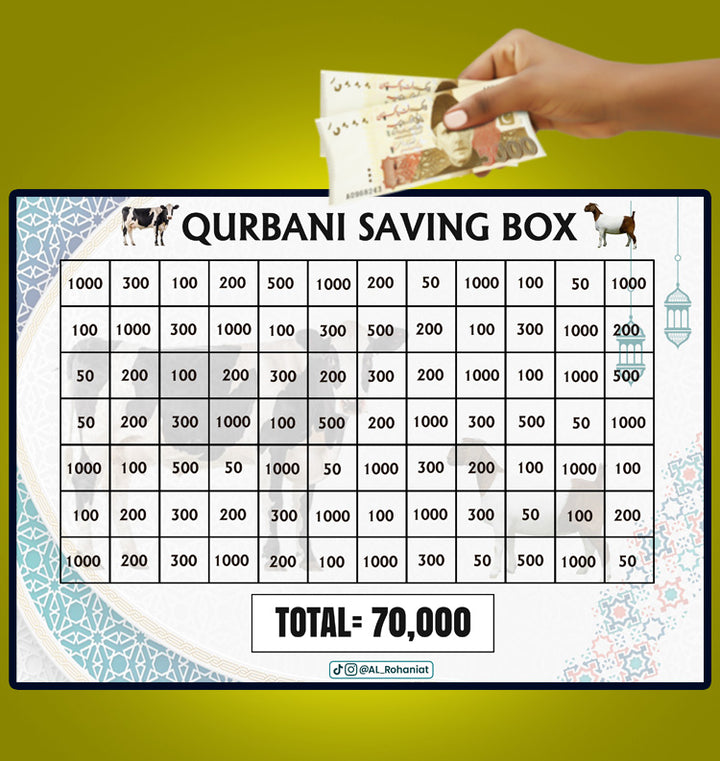 Umrah, Karbala & Qurbani Saving Box – Save Daily for Your Sacred Journey